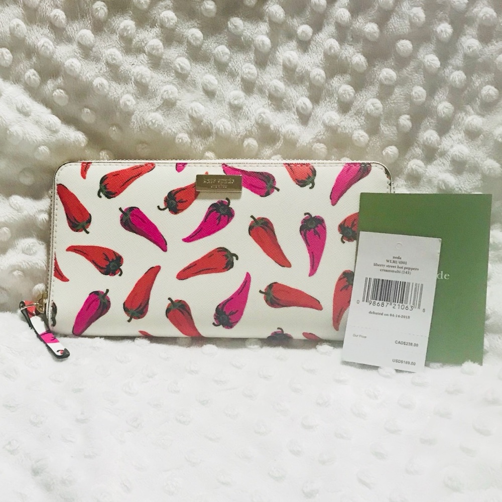 NWT Kate Spade Extra Spicy Pepper Wallet